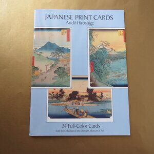 Andro Hiroshige Japanese Prints 24 Art Cards Dover Postcards 1988